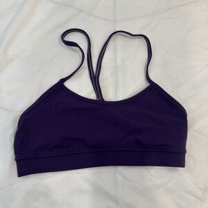 Lululemon Purple Mesh-Back Train Bra Size 6 Strappy Racerback Medium Support